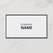 シンプル白黒名刺 名刺 (正面)