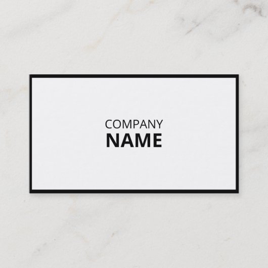 シンプル白黒名刺 名刺 (正面)