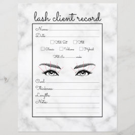 シンプル白黒大理石ラッシュクライアントレコード