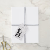 シンプル白黒大理石価格つるラベル ギフトタグ (より糸付き)