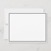 シンプル白黒悔やみや弔慰ありがとう サンキューカード (裏面)