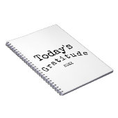 シンプル白黒感謝ジャーナル ノートブック (右側)