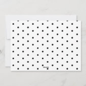 シンプル白黒数々のMerry Chrimas シーズンカード (裏面)