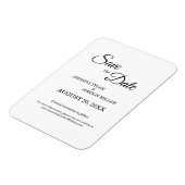 シンプル白黒書記日付の保存 マグネット (左側)