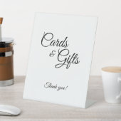 シンプル白黒書道及贈答品 台座サイン (インサイチュ)