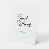 シンプル白黒書道客書 台座サイン (正面)