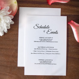 シンプル白黒書道結婚の日程 エンクロージャーカード