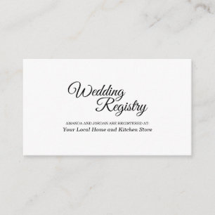 シンプル白黒書道結婚登録簿 エンクロージャーカード