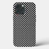 シンプル白黒水玉模様クラシックモノクロ Case-Mate iPhoneケース (裏面)