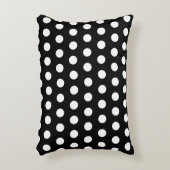シンプル白黒水玉模様 アクセントクッション (正面(垂直))