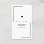 シンプル白黒番のレビュ感謝していー順 名刺 (裏面)