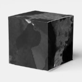 シンプル白黒結婚の水色 フェイバーボックス (裏面サイド)