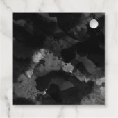 シンプル白黒結婚ギフト フェイバータグ (裏面)