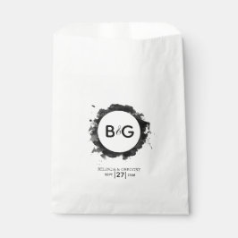 シンプル白黒結婚ズ フェイバーバッグ