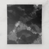 シンプル白黒結婚座席表 プレイスカード (内部開封)