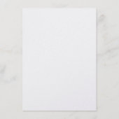 シンプル白黒結婚式招待状挿入 招待状 (裏面)