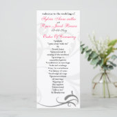 シンプル白黒結婚式招待状 (スタンド正面)