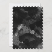 シンプル白黒結婚式招待状 招待状 (裏面)