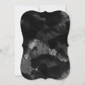 シンプル白黒結婚式招待状 招待状 (裏面)