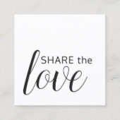 シンプル白黒美しいサロン 紹介カード (正面)