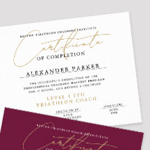 シンプル白黒金ゴールド証明書賞卒業証書