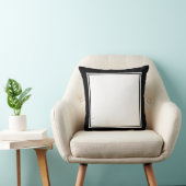 シンプル白黒 クッション (椅子)