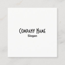 シンプル白黒 スクエア名刺