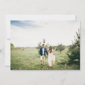 シンプル白黒 | 3枚の写結婚真 サンキューカード (裏面)