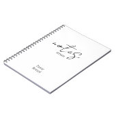 シンプル白黒Sermon Notesノートブック ノートブック (左側)