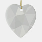 シンプル白，モダントレンディー,カッコいいイラストレーション セラミックオーナメント (右)