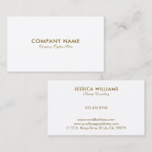 シンプル白 名刺 (正面/裏面)