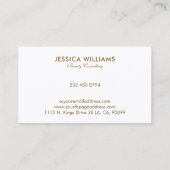 シンプル白 名刺 (裏面)