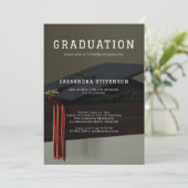 シンプル目盛キャップパーティの招待状 招待状 (スタンド正面)