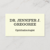 シンプル眼科医名刺 名刺 (正面)