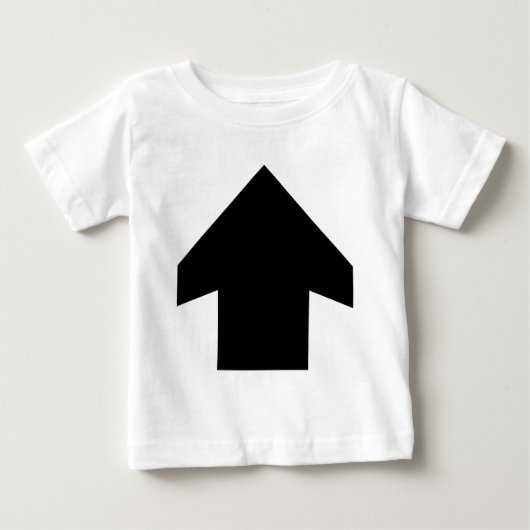 シンプル矢印01 ベビーTシャツ (正面)