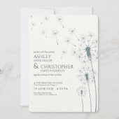 シンプル石板グモダンレーダンデオン結婚ズ 招待状 (正面)