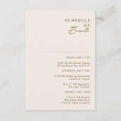 シンプル砂漠 |イベントのナチュラル・ホワイト エンクロージャーカード (正面)