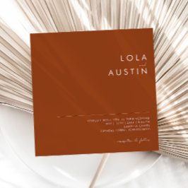 シンプル砂漠 |テラコッタスクエア招待状 招待状