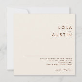 シンプル砂漠 |ナチュラルホワイトスクエア招待状 招待状 (正面)