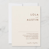 シンプル砂漠 |ナチュラルホワイト結婚式招待状 招待状 (正面)