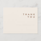 シンプル砂漠 |ナチュラル結婚の感謝はがき ポストカード (正面)