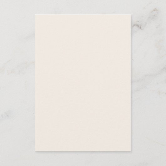 シンプル砂漠 |自然結婚白の願い事 エンクロージャーカード (裏面)