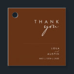 シンプル砂漠 | Dark Cinnamonありがとうございましたメッセージカード フェイバータグ<br><div class="desc">これらのシンプル砂漠 | Dark Cinnamonあなた感謝していのメッセージカードはあなたはあなたの素朴なボホの完成を求めモダンているよ結婚うだ。ミニマルなヴィンテージやレトロな秋ボヘミアンに最適感じ。自然のミニマル白い台本は、このカラフル秋の背景と本当にポップ。自分のアートワークや写真を使って自分のスタイルに合わせたり、自分のスタイルに合わせて自分のスタイルに合わせたりすることができます。コレクション内をスクロールして、本物の秋の結婚式で歌う他のアイテムを選択！</div>