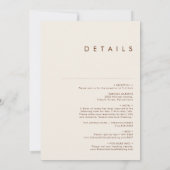 シンプル砂漠 | Terracottaすべて結婚の 招待状 (裏面)