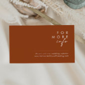 シンプル砂漠 | Terracottaの結婚Webサイトカード エンクロージャーカード