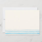 シンプル確認 |少年 招待状 (裏面)