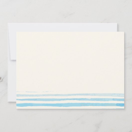 シンプル確認 |少年 招待状 (裏面)