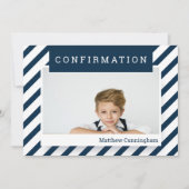 シンプル確認|少年 招待状 (正面)