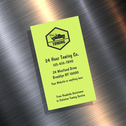 シンプル磁気車の名刺の牽引 マグネット名刺