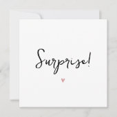 シンプル祖父母の妊娠告知カード 案内状 (正面)